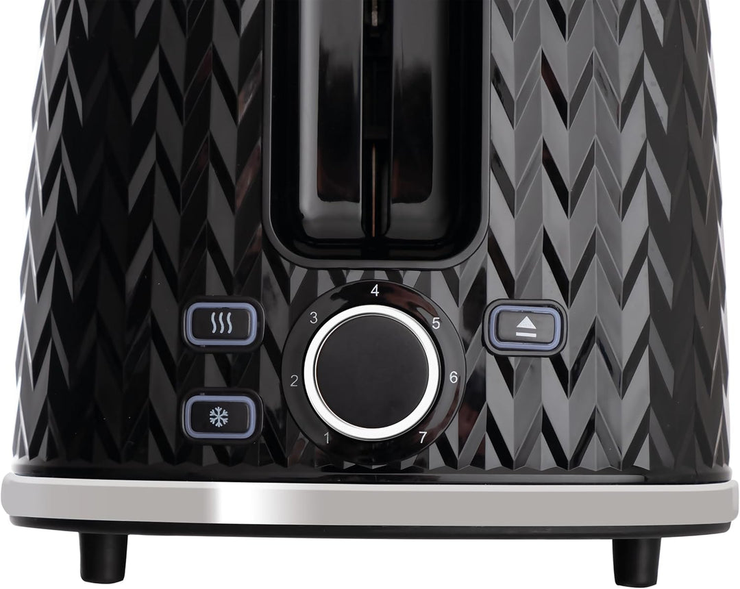 eldom TO265 Nele Toaster | 7 Röststufen | Defrost-Funktion | mit integrierten Brötchenaufsatz | Krüm