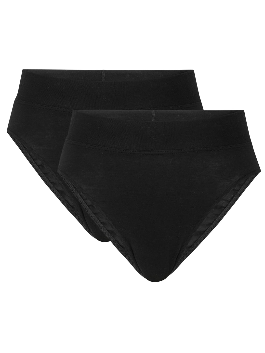 CALIDA Damen Elastic Duopack Slip (2er Pack) 48-50 Schwarz, 48-50 Schwarz