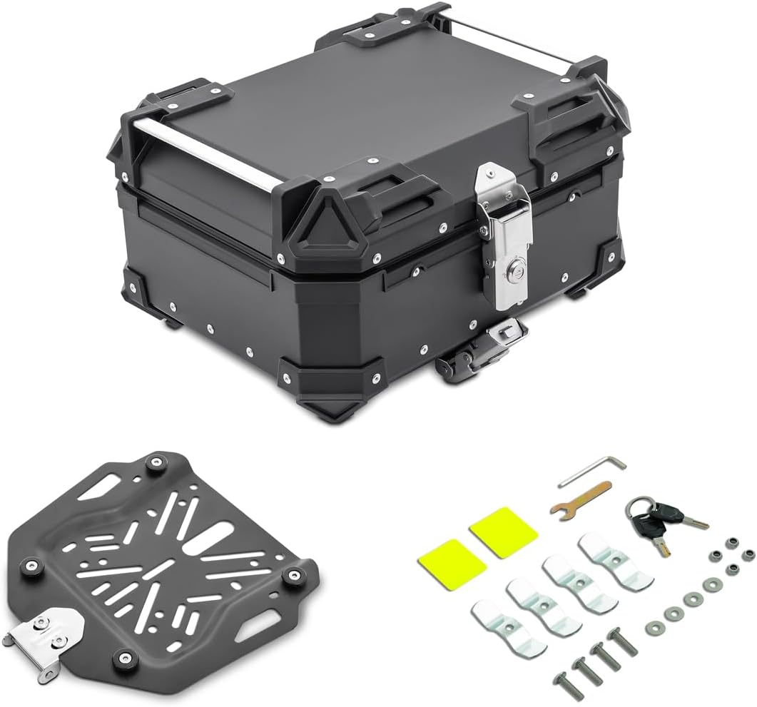 Motorrad Alu Top Case Bagtecs XB22 Aluminium 22 Liter schwarz