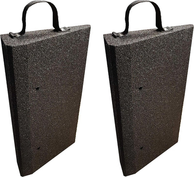 bepco Bordsteinkanten-Rampe-Set (2 Stück) 40-100 mm aus Gummifasern (schwarz) - Auffahrrampe - Türsc