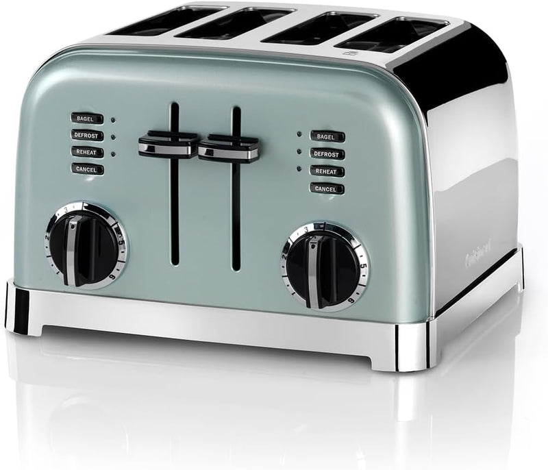 Cuisinart CPT180GE Style Collection 4-Schlitze-Toaster, Edelstahl, helles Pistaziengrün Green, Green