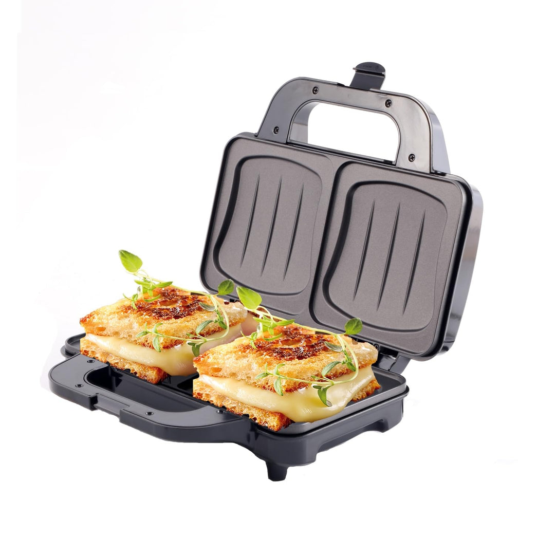 CAMRY CR 3054 Sandwichmaker XL, Toaster, 1300 W, Grillplatte mit feuerfestem Griff, Kontaktgrill mit