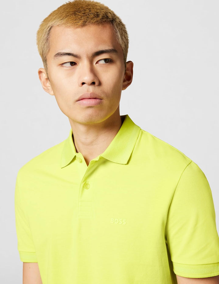 BOSS Herren Pio 1 10256488 01 Polo (1er Pack) M 732bright Yellow, M 732bright Yellow