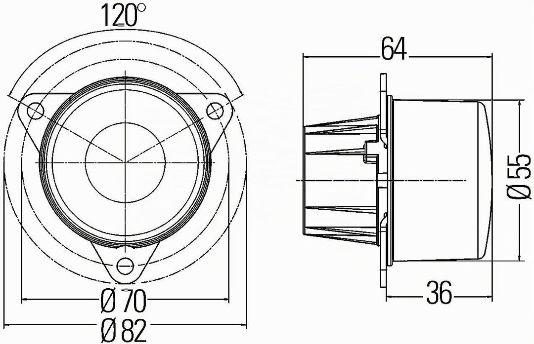 HELLA - Nebelschlussleuchte - LED - 12V - Anbau - Lichtscheibenfarbe: glasklar - Kabel: 500mm - Stec