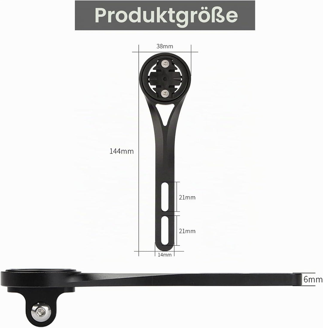 BSSOK Integrierte Fahrrad Computer Halterung für Rennrad, Aluminiumlegierung, Lenkerhalterung Kompat