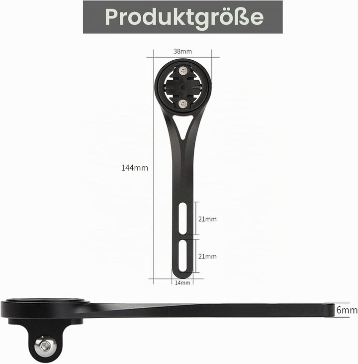 BSSOK Integrierte Fahrrad Computer Halterung für Rennrad, Aluminiumlegierung, Lenkerhalterung Kompat