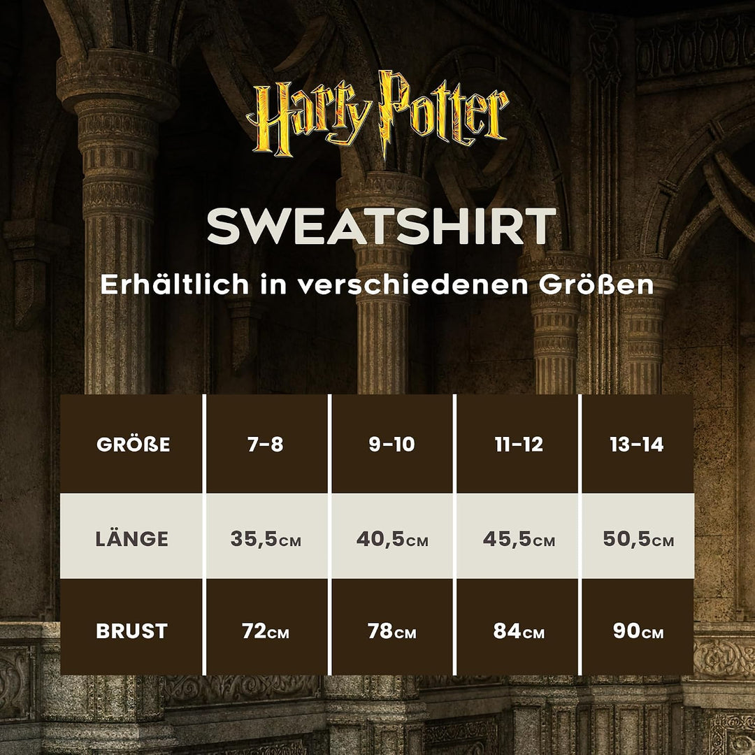 Harry Potter Mädchen Sweatshirt, Weicher und Bequemer Hogwarts Pullover - Geschenke für Mädchen Schw