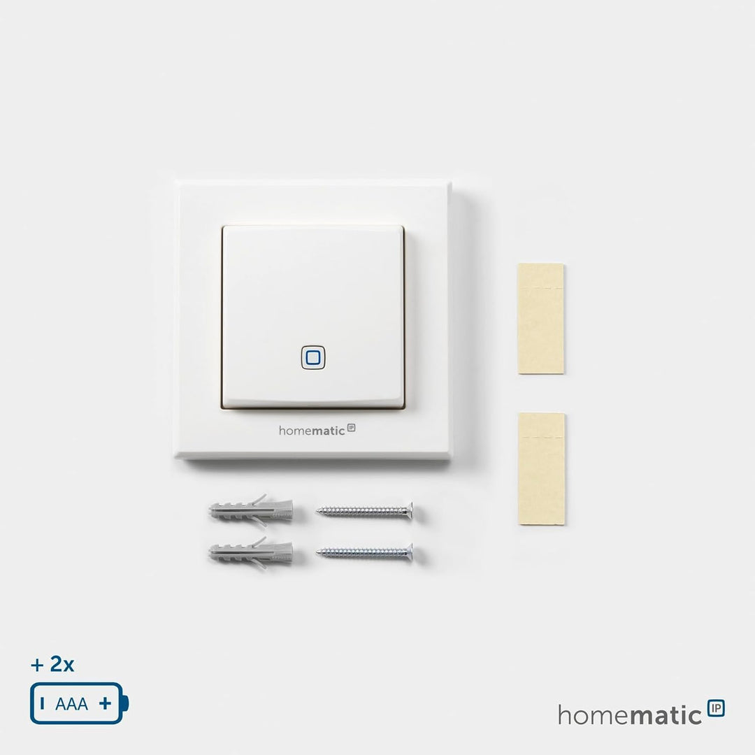 Homematic IP Smart Home Temperatur- und Luftfeuchtigkeitssensor – innen, steuert digital Heizkörper/