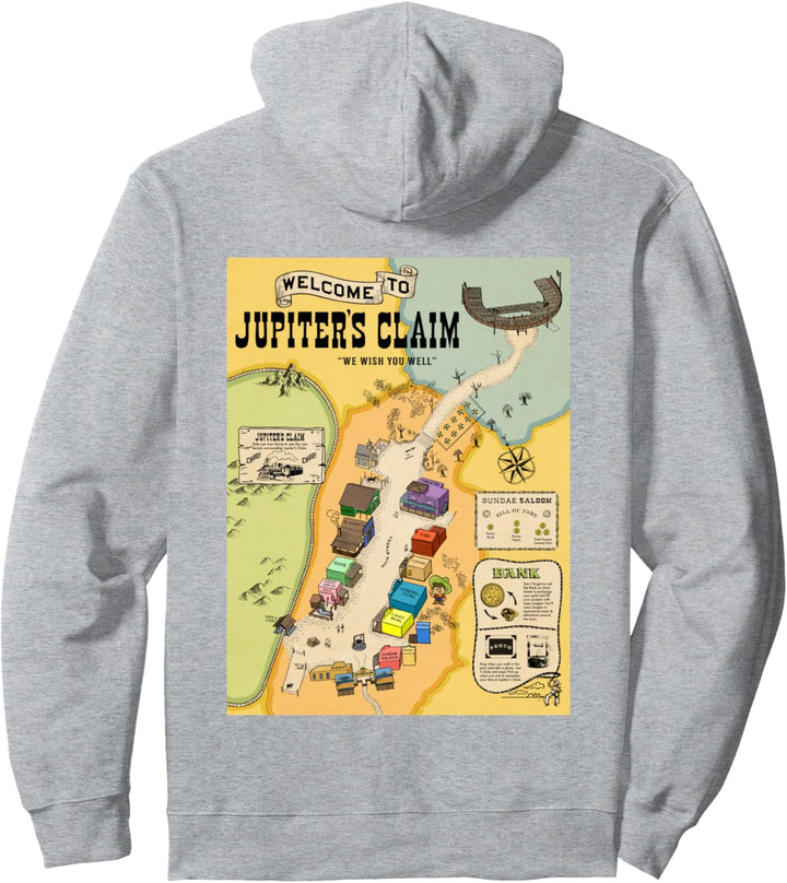 Nope Movie Jupe's Loop Map Front and Back Pullover Hoodie