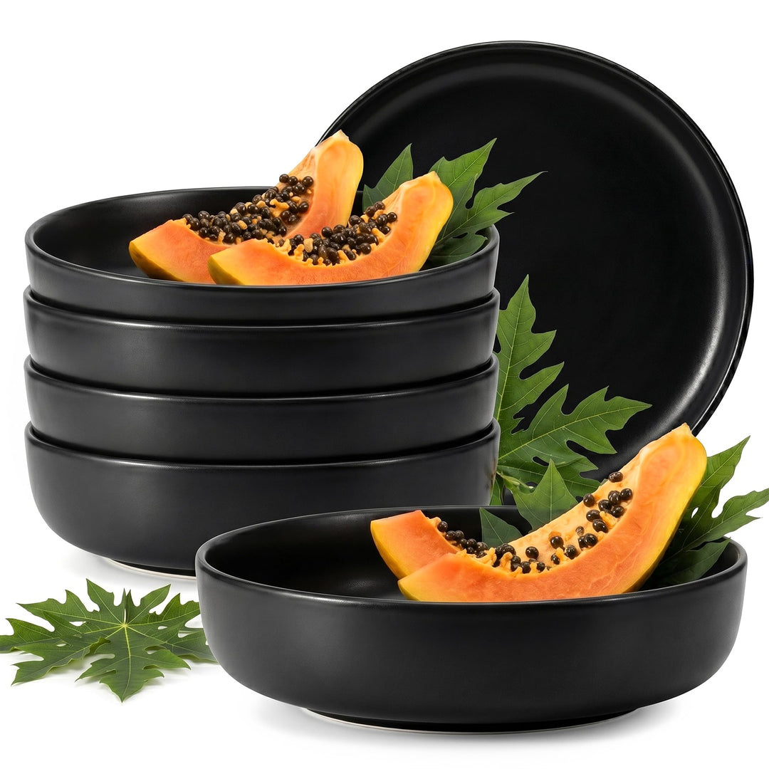 Konsimo. Elegant Suppenteller Set 6er - Schale aus Keramik - Pastateller und Tiefteller für 6 Person