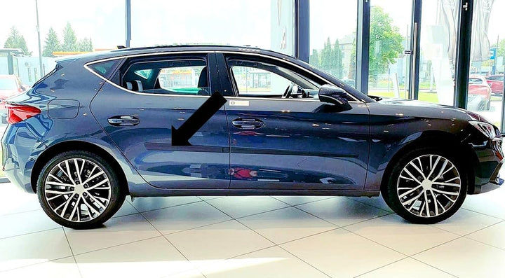 Spangenberg Seitenschutzleisten schwarz kompatibel mit Seat Leon IV 4. Generation Typ KL 5-Türer ab