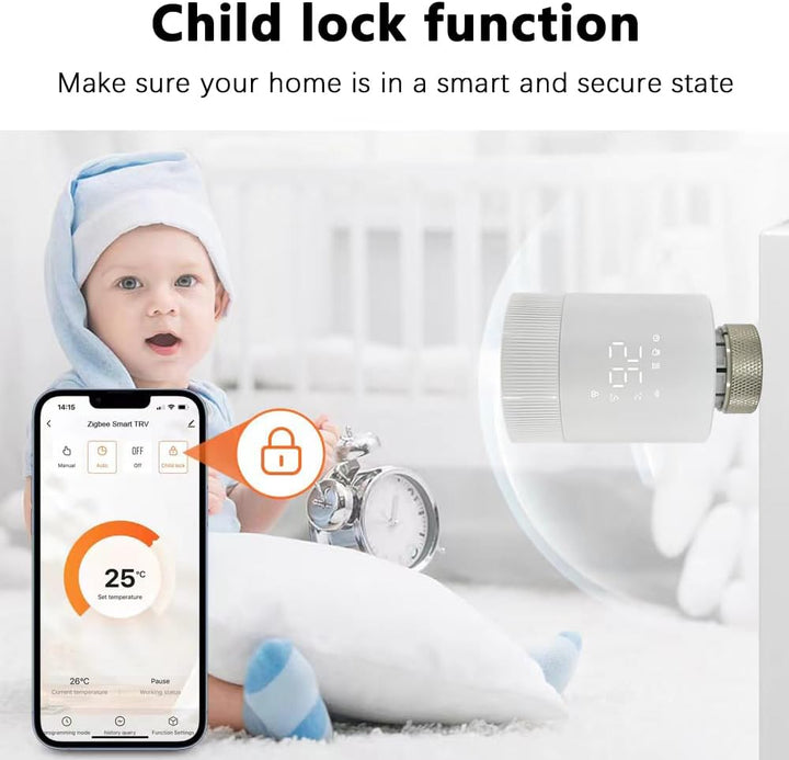 RKHK TR-M3Z-WIFI Temperaturregelventil WiFi-Add-on kompatibel mit Alexa, Siri und Google Assistant f