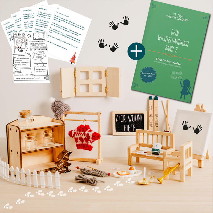 32tlg. Wichtel Zubehör Set für Jede Wichteltür + digitales Handbuch | Perfekt für&