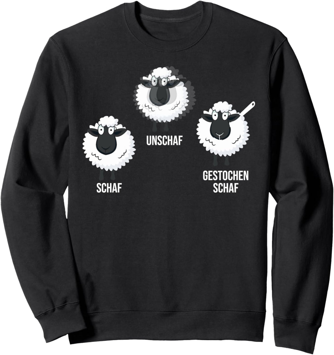 Fotografieren Kamera Schaf Unschaf Wortwitz Fotograf Sweatshirt