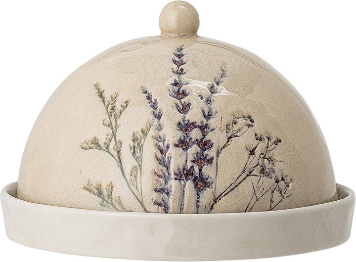Bloomingville Butterdose Bea, Farbe Natur, Handgefertigt, Masse D15xH10 cm, Spülmaschinengeeignet, 8