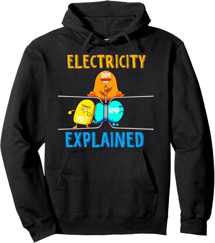 Elektrizität Erklärt Ohmsches Gesetz Elektriker Strom Volt Pullover Hoodie