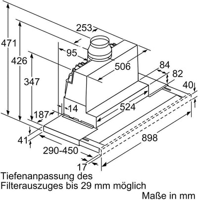 Siemens LI97RA561 iQ500 Flachschirmhaube/LED-Beleuchtung/iQ Drive Motor/Extrem leise