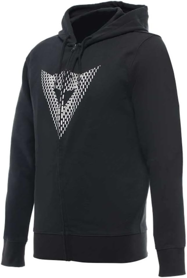 Dainese Herren Hooded Sweatshirt M Schwarz/Weiss, M Schwarz/Weiss