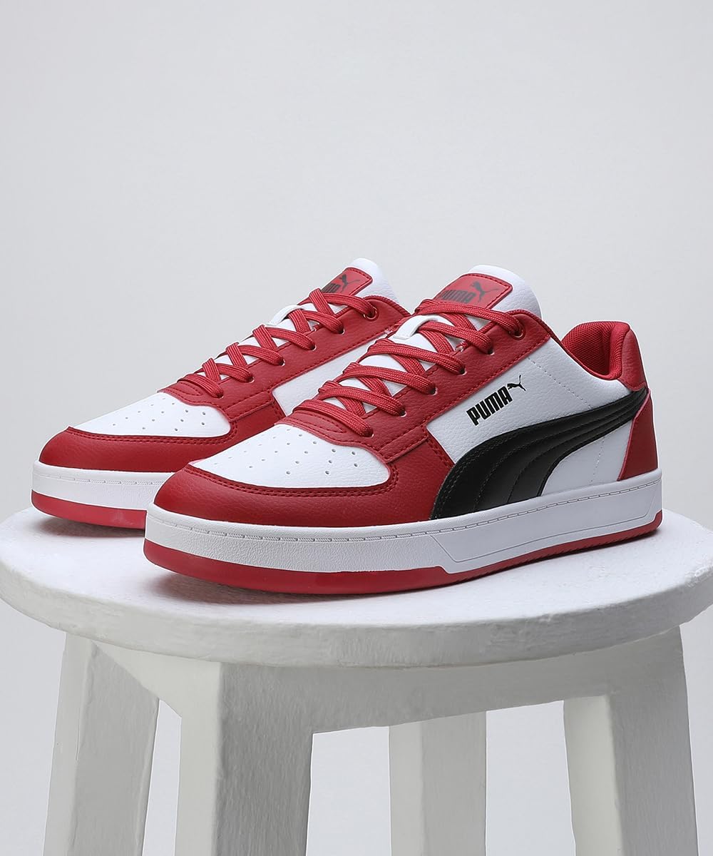 Puma Unisex Puma Caven 2.0Sneaker 44 EU 2 0 Club Red White Black, 44 EU 2 0 Club Red White Black