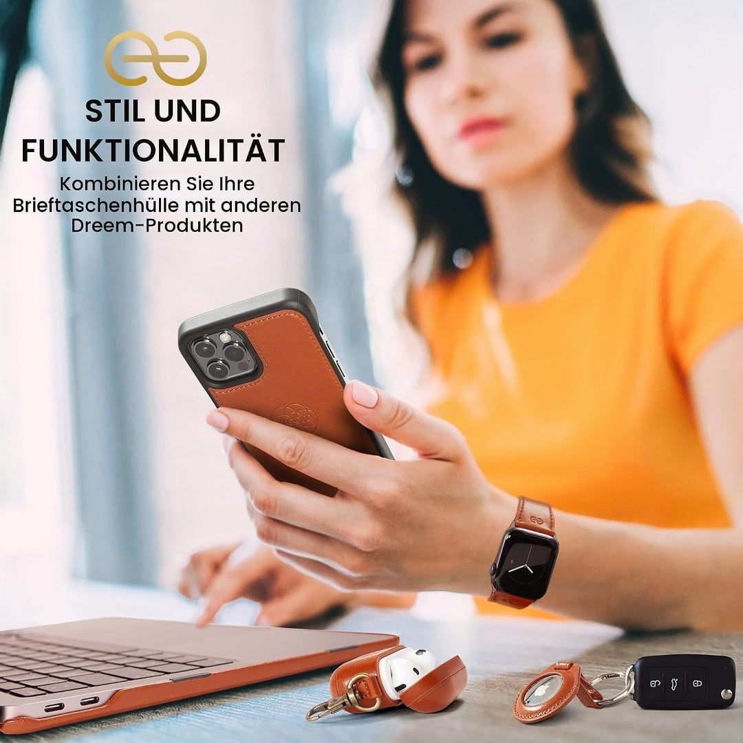 Dreem Fibonacci iPhone 14 Pro Geldbörsen-Hülle / 2-in-1 Stossfestes MagSafe Case und abnehmbares Lux