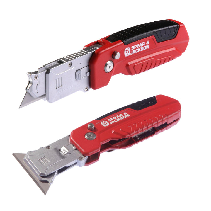 Spear & Jackson SJ1790 2-in-1-Schneidemesser & Schaber Trimm-Messer und Schaber, Trimm-Messer und Sc