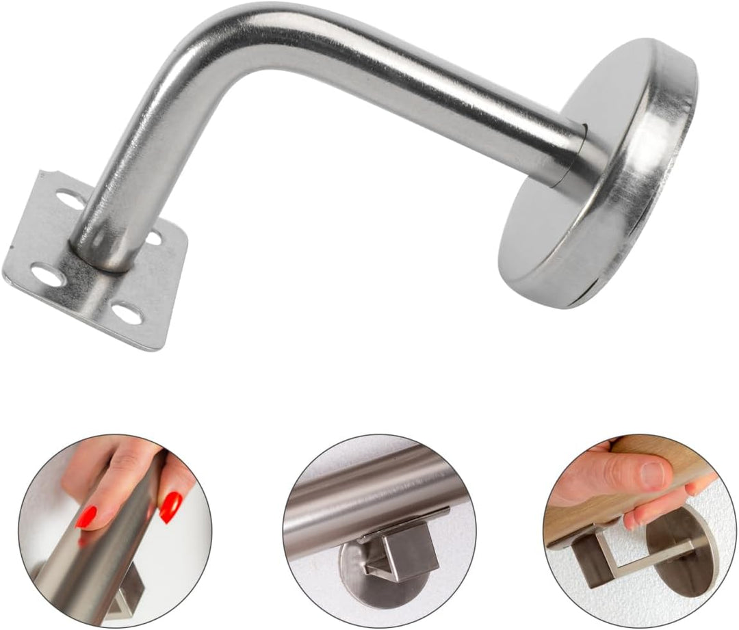 DOITOOL 5 Stück Handlaufhalter, Geländerhalter Edelstahl Handlauf Wandhalter Halterung für Handlauf,