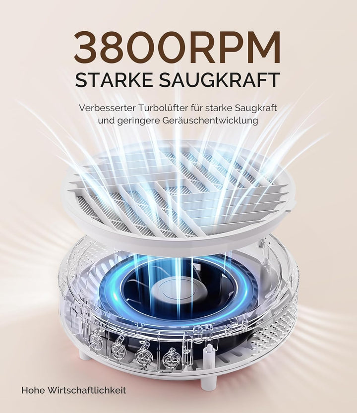 MelodySusie Staubabsaugung für Nägel, HPro Kompaktes Vakuum Professionell Nagelstaubsauger mit Filte