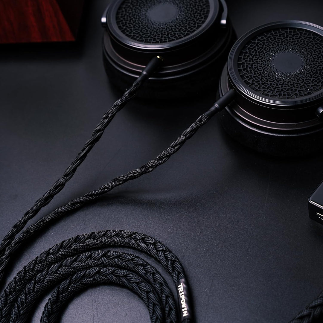 LINSOUL Tripowin GranVia Upgraded OFC hohe Reinheit Kopfhörer Audio Ersatzkabel, Dual 3.5mm Stecker