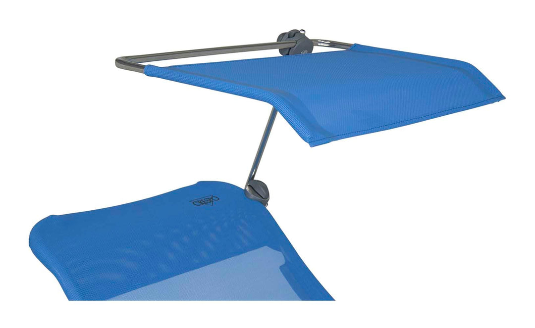 Crespo Sonnendach Campingstuhl P199 Sonnen Schirm Schutz Klappstuhl Strand Stuhl Blau, Blau