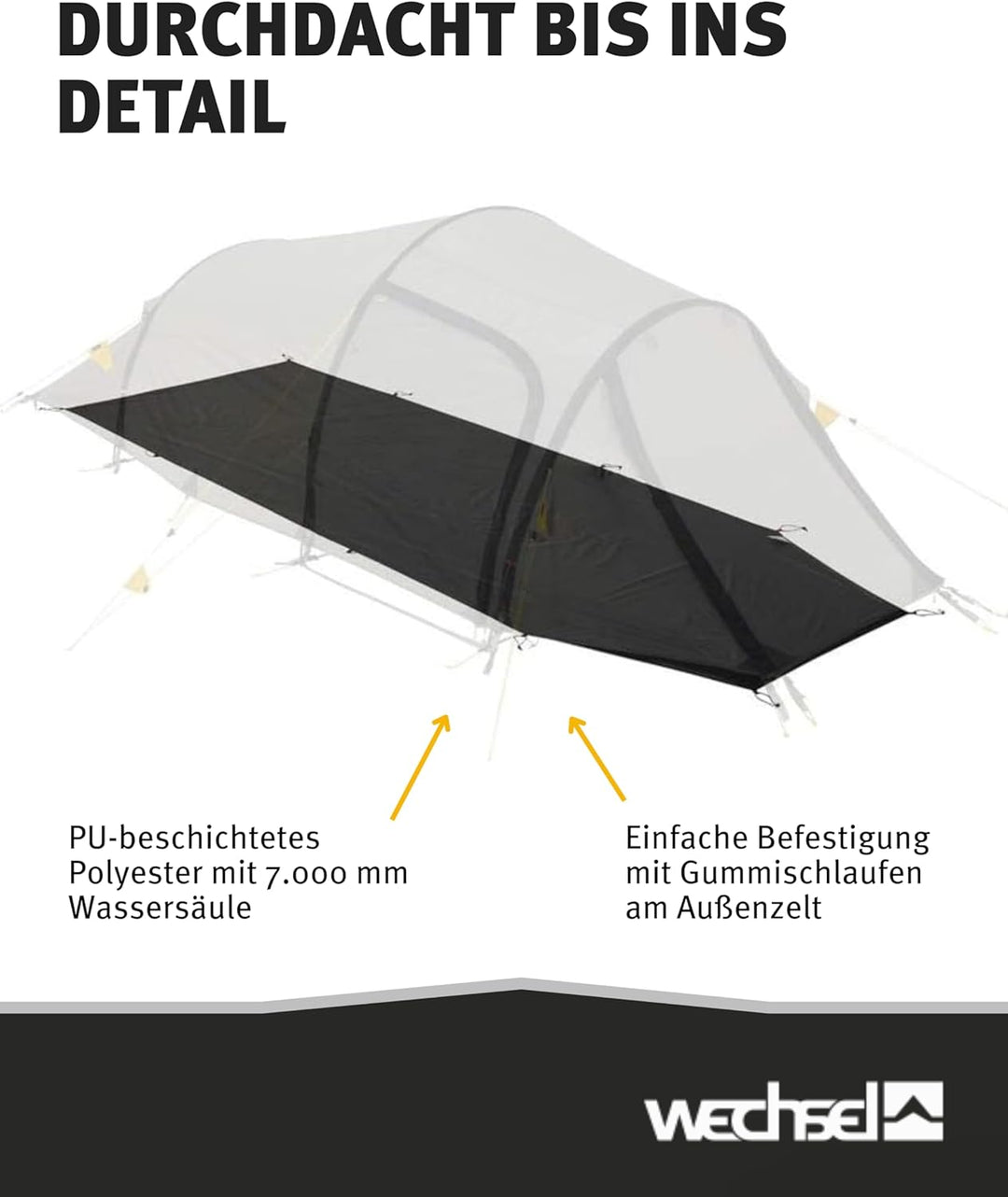 Wechsel Tents Groundsheet - Zusätzlicher Zeltboden passgenau für unsere Zelt Modelle Groundsheet Out