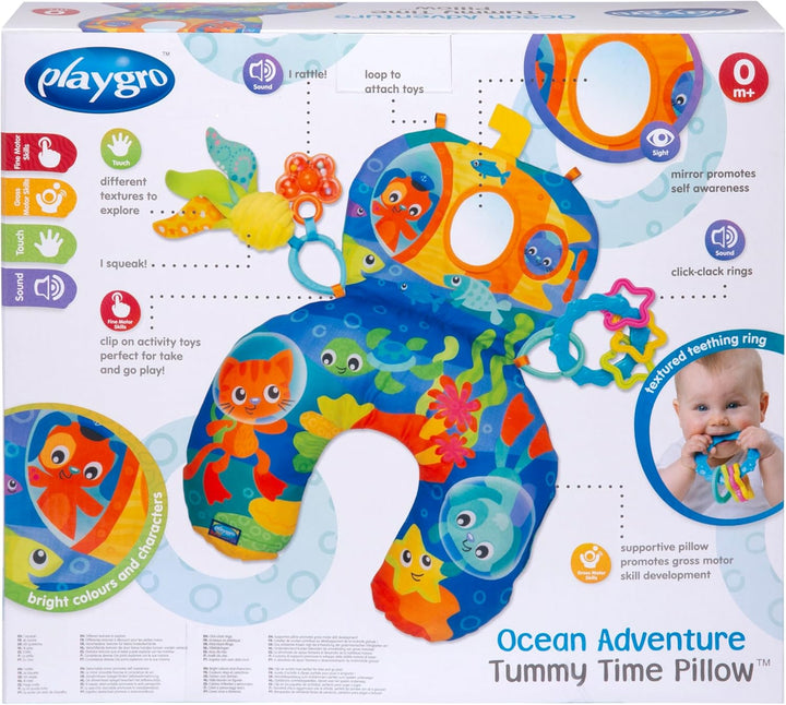 Playgro Ocean Adventure Bauchkissen, Spass und Unterstützung für die Zeit des Mundes nach unten für
