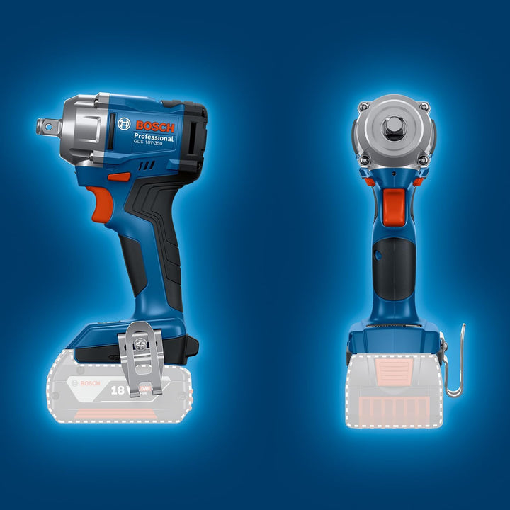 Bosch Professional 18V System Akku-Drehschlagschrauber GDS 18V-350 (Set mit 2x 4.0 Ah Akku + GAL 184