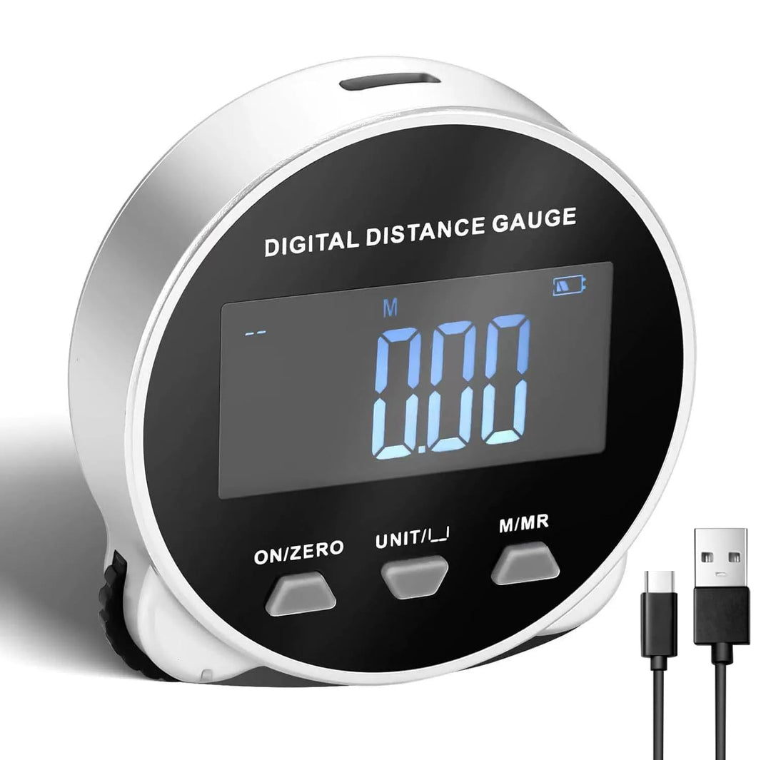 Digitales Rolllineal, Messrad Klein Digital, Elektronisches Massband mit LCD-Bildschirm, zum Messen