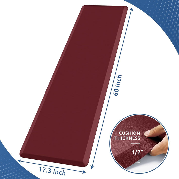 KitchenClouds Küchenmatte, gepolstert, Anti-Müdigkeit, Küchenteppich, 43.9x152.4 cm, wasserdicht, ru