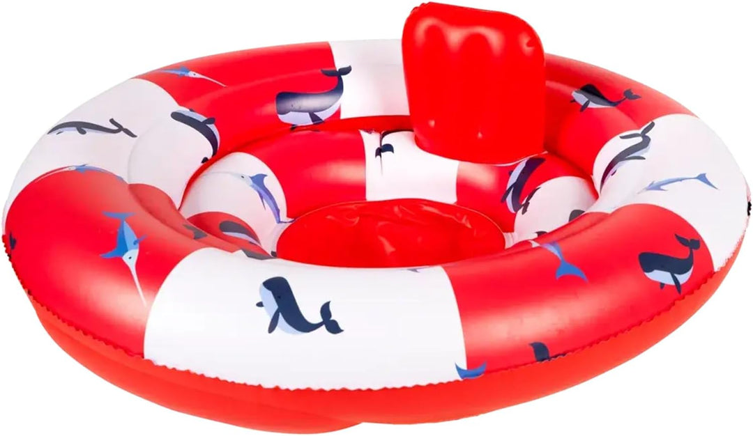 Babyschwimmer Float rosa Gold 0-1 Jahr 55 cm Rot/Weisswal, 55 cm Rot/Weisswal