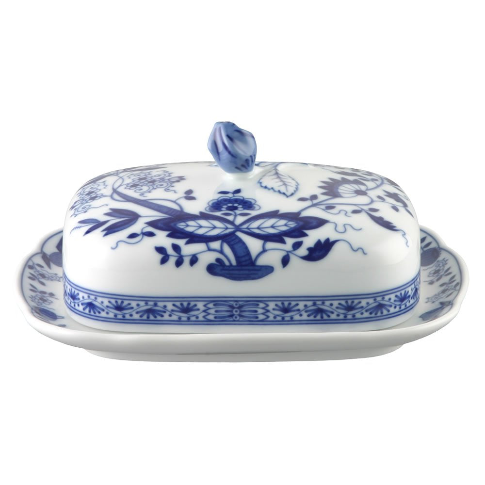 Hutschenreuther Blau Zwiebelmuster Butterdose 250 gr.