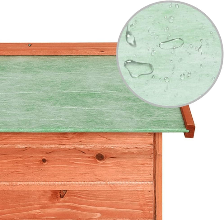 vidaXL Tannenholz Massiv Mähroboter Garage Dach Unterstand Überdachung Rasenmäher Überdachung Holzga