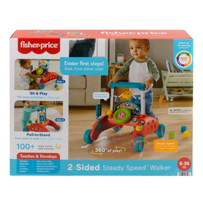 Fisher-Price - 2-Seiten Auto-Lauflernwagen, Multi Edition - Italienisch, Spanisch, Portugiesisch, En