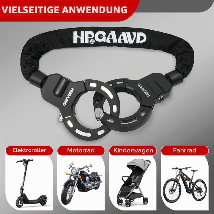 E Scooter Schloss，Fahrradschloss，Handschellenschloss，Hochsicherheits Schlösser，Diebstahlschutz Hands