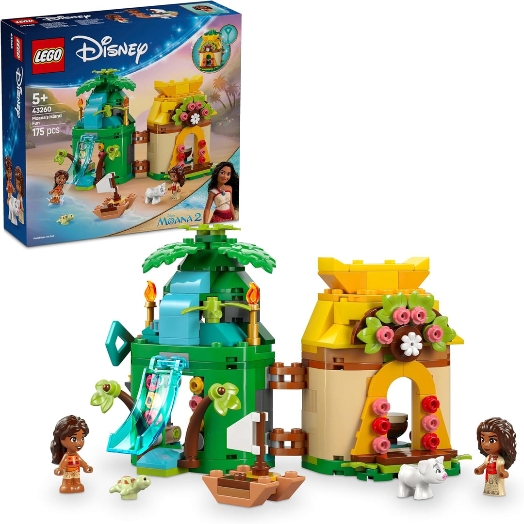 LEGO ǀ Disney Vaianas Inselspass, Bauset für Kinder, die gern fantasievoll Spielen, baubares Modell