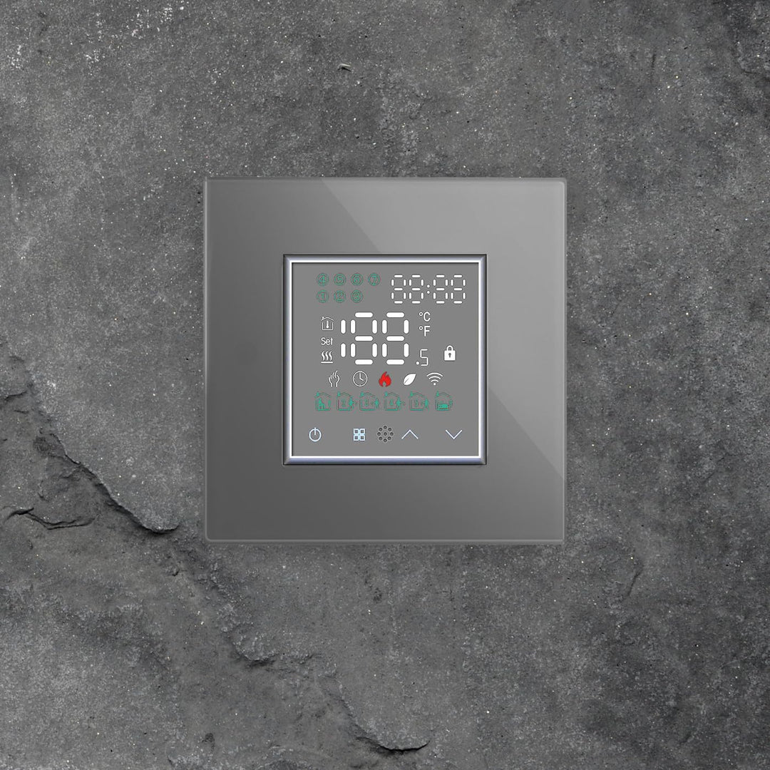 Luxus-Time Raumthermostat WiFi Heizungsthermostat Rahmen EXT. Sensor Thermostat Fussbodenheizung pro