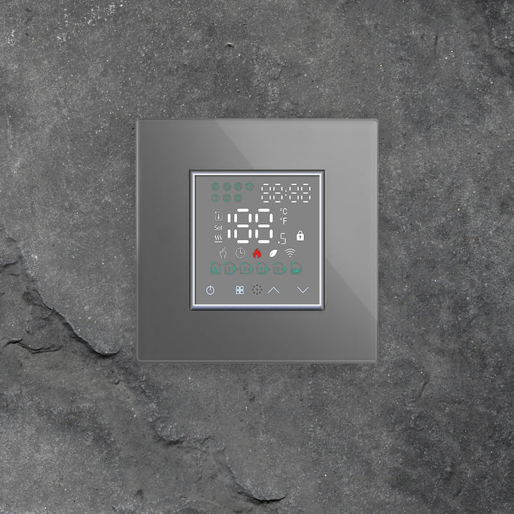 Luxus-Time Raumthermostat WiFi Heizungsthermostat Rahmen EXT. Sensor Thermostat Fussbodenheizung pro