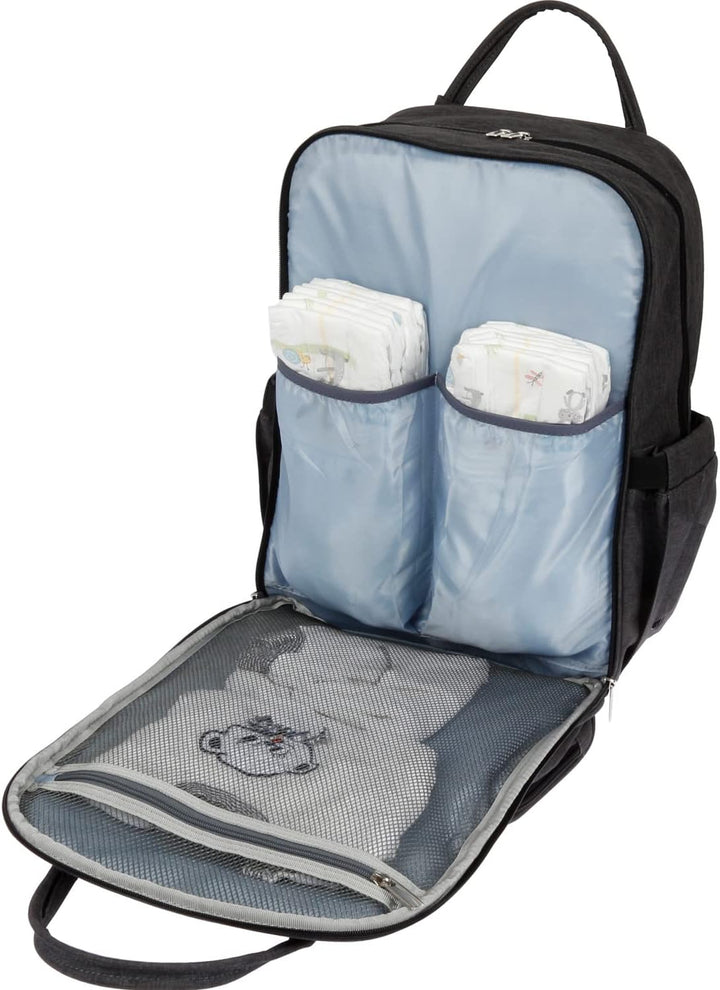 Wickelrucksack Baby Wickeltasche Grosser Stauraum, die Tasche kann am Kinderwagen angehängt werden,