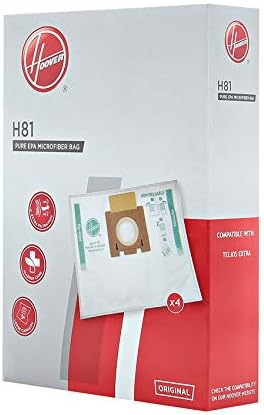 Hoover H81 Staubsaugerbeutel, Originalzubehör, aus Mikrofaser, 3 Packungen à 4 Beutel, Pure EPA, ger