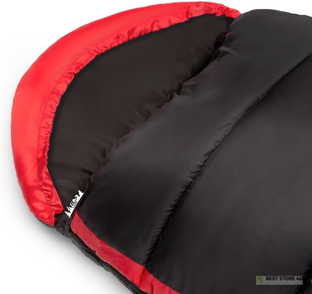 NILS Camp NC2012 Sleeping Bag Black and red