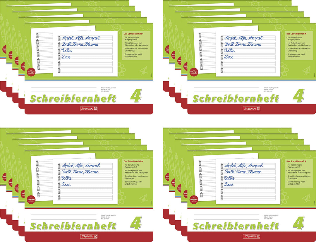 Brunnen Schreiblernheft (20, Lineatur 4) 20 Lineatur 4, 20 Lineatur 4