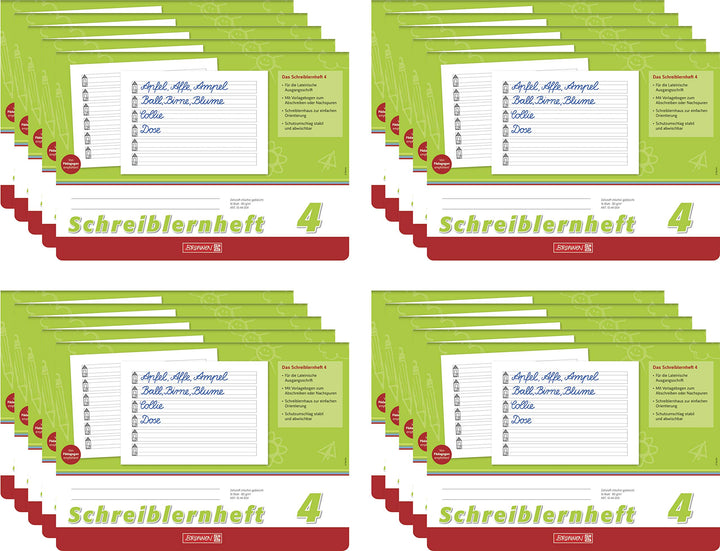 Brunnen Schreiblernheft (20, Lineatur 4) 20 Lineatur 4, 20 Lineatur 4