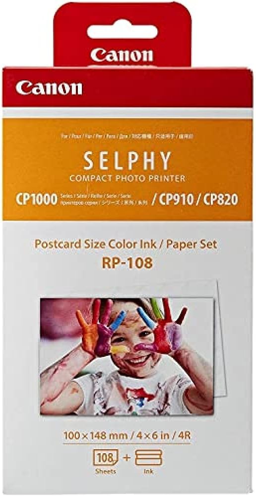 Canon Selphy CP1000 Fotodrucker 10x15 cm (mobiler Drucker, USB, 300x300 DPI, Direktdruck von kompati