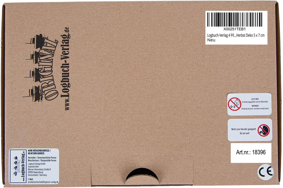 Logbuch-Verlag Weihnachten Streudeko Set, Holz Streuteile Baum und Stern, Weihnachtsdekoration braun
