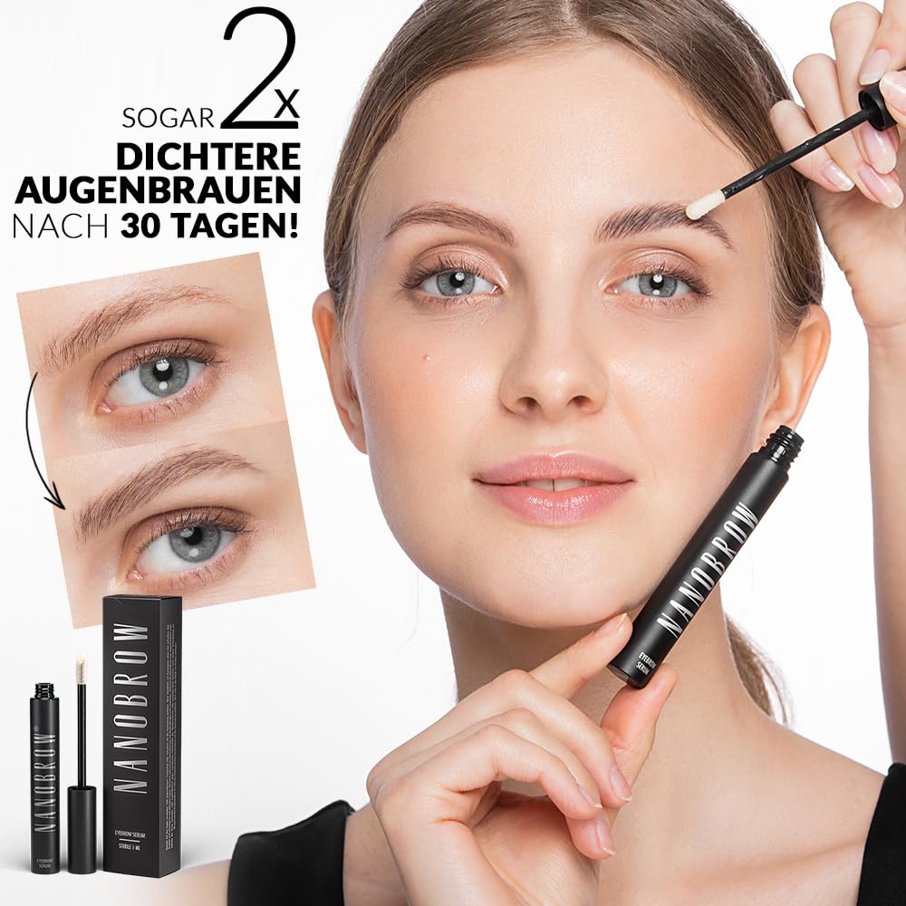 Augenbrauenserum Nanobrow Eyebrow Serum 5ml - Beschleunigung des Augenbrauenwachstums, dichte und st